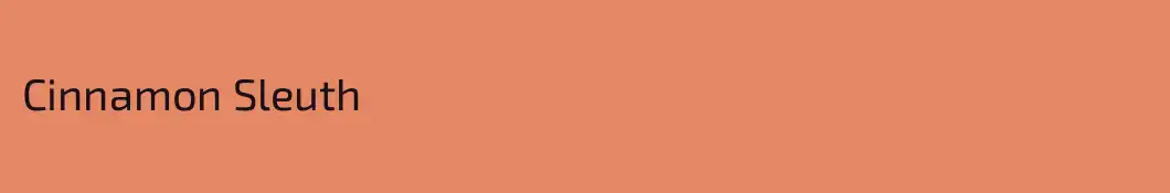 Cinnamon Sleuth